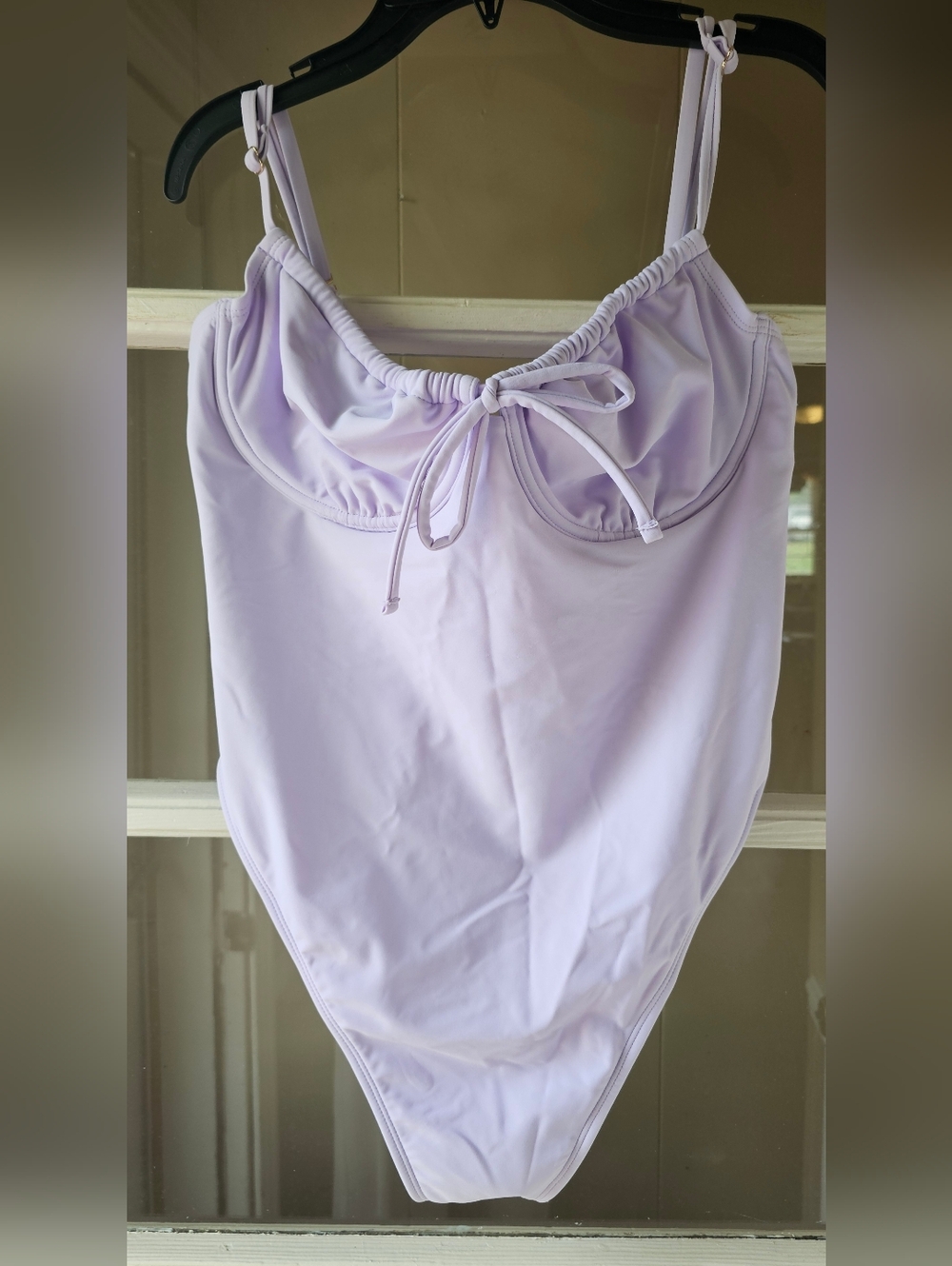 Size L (12/14) wild fable Lavender Underwire One-Piece Swimsuit